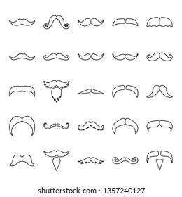 Mustache Icon Set