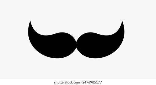 Conjunto de iconos de bigote. Colección de exuberantes bigotes hipster. Estilo retro caballero. Logo de Barbershop. Ilustración vectorial aislada sobre fondo blanco.