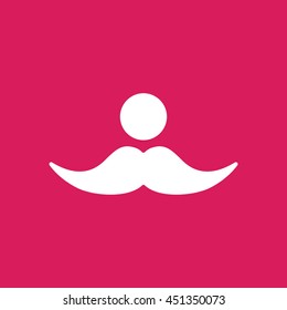 mustache icon. mustache sign