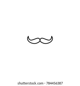 mustache icon. sign design