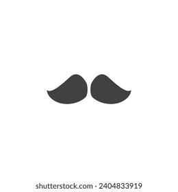 mustache icon. sign for mobile concept and web design. outline vector icon. symbol, logo illustration. vector graphics.