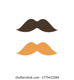 Mustache icon. Simple color vector elements of hipster style icons for ui and ux, website or mobile application