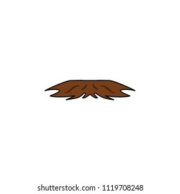 Mustache icon. Simple element illustration. Mustache symbol design from Barbershop collection set. Can be used for web and mobile on white background