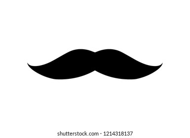 mustache icon. Simple illustration