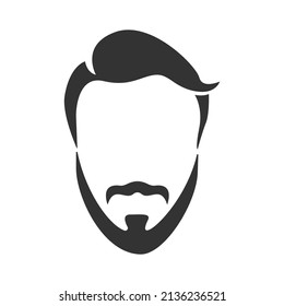 Mustache icon. Simple illustration of mustache, hair, beard vector icon for web. Barber and barbershop