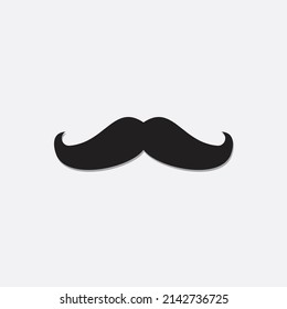 Mustache icon, symbol, and vector, Can be used for web, print, and mobile