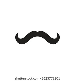 mustache icon template flat design vector 