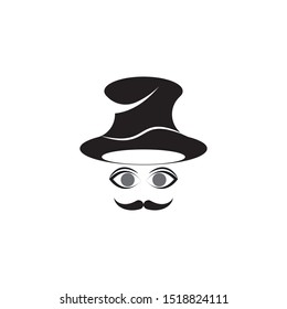 mustache icon template vector design