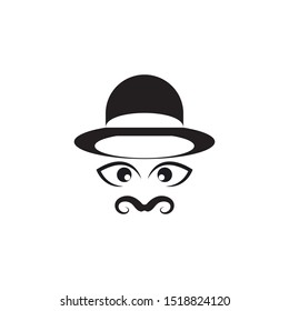 mustache icon template vector design