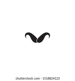 mustache icon template vector design