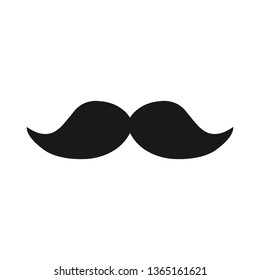 Mustache icon in trendy flat style isolated on white background. mustache icon symbol for your web site design,mustache logo, app, UI. Vector illustration, mustache icon eps10.