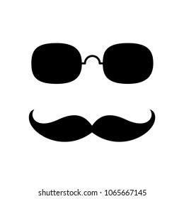 Mustache icon vector
