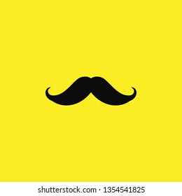 mustache icon vector