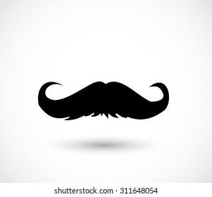 Mustache icon vector