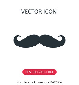 Mustache icon vector