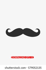 Mustache icon, Vector