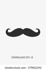 Mustache icon, Vector