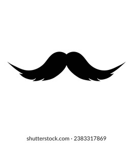  mustache icon  vector barber sign 