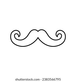 símbolo de barra vectorial de bigotes 