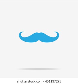 Mustache icon. Vector concept illustration for design.