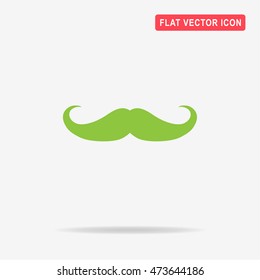 Mustache icon. Vector concept illustration for design.