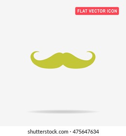 Mustache icon. Vector concept illustration for design.
