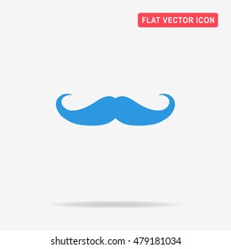 Mustache icon. Vector concept illustration for design.