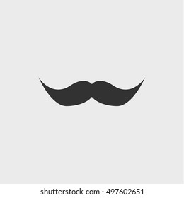 mustache icon, vector design