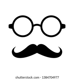 mustache icon vector design template