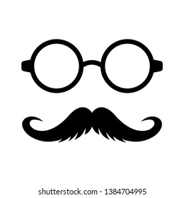 mustache icon vector design template