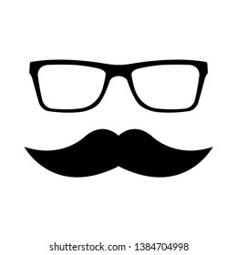 mustache icon vector design template