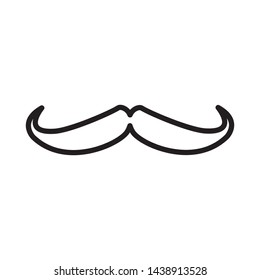 mustache icon vector design template