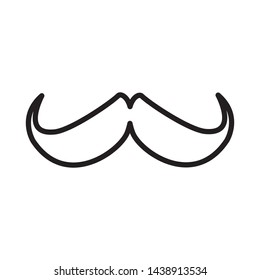 mustache icon vector design template
