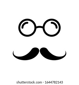 Mustache icon vector design templates