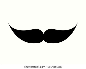 Mustache icon vector design.Vector illustration for web mobile, logo, app, UI design.
