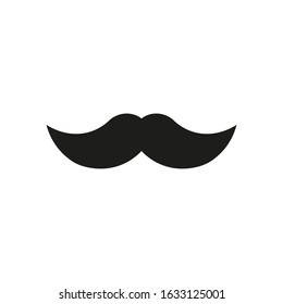 Mustache icon. Vector illustration. Isolated.