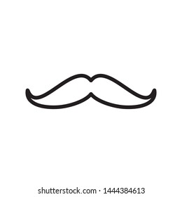 mustache icon vector illustration template