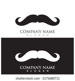 mustache icon vector illustration template design