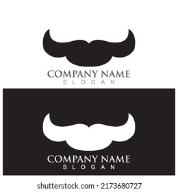 diseño de ilustración de vector de icono bigote