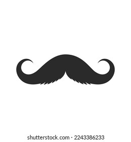 Mustache icon vector ilustration flat design template