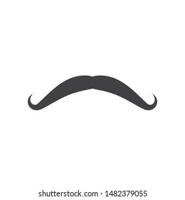 Mustache icon vector ilustration template