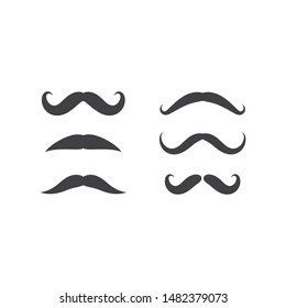 Mustache icon vector ilustration template