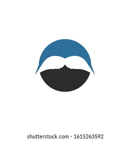 Mustache icon vector ilustration template