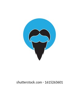 Mustache icon vector ilustration template