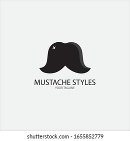 Mustache icon vector ilustration template