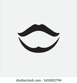 Mustache icon vector ilustration template