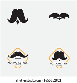 Mustache icon vector ilustration template