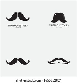 Mustache icon vector ilustration template