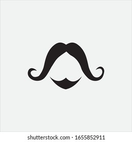 Mustache icon vector ilustration template