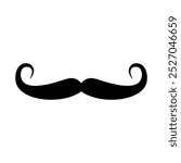 Mustache Icon Vector Logo Template Illustration Design